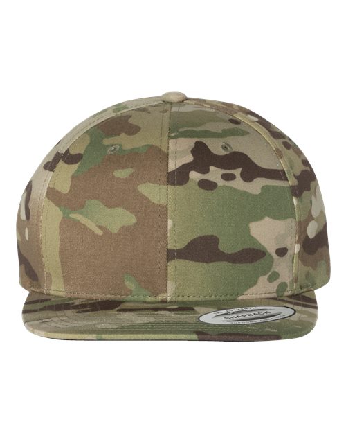 Premium Flat Bill Snapback Cap - Front - B76095600