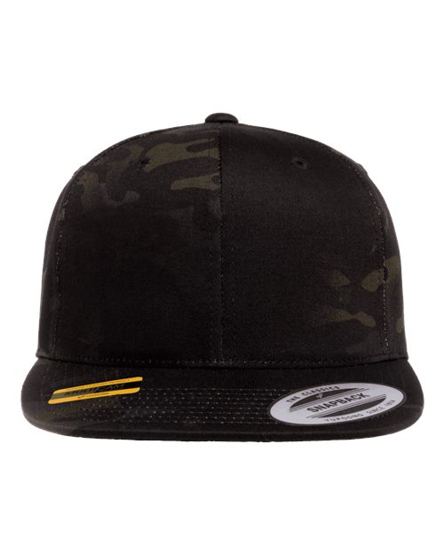 Premium Flat Bill Snapback Cap - Front - B76095520