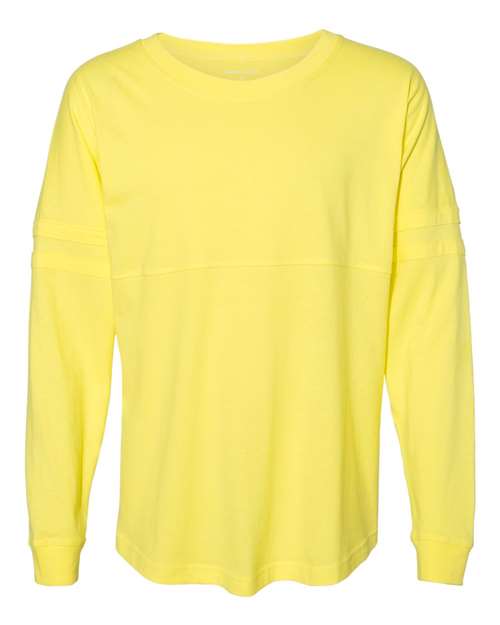 Women's Jersey Pom Pom Long Sleeve T-Shirt - Front - B51803406