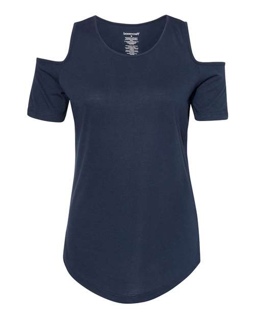 Women's Cold Shoulder T-Shirt - Front - B35703656