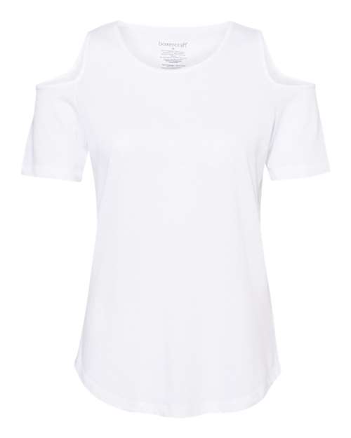 Women's Cold Shoulder T-Shirt - Front - B35703004