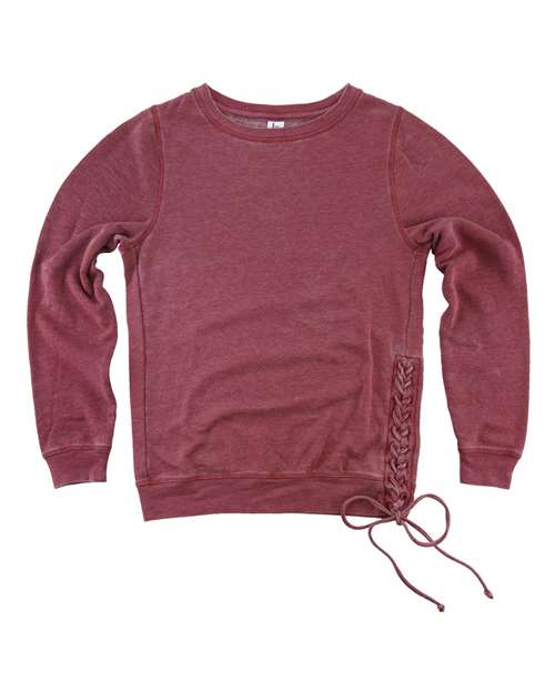 Women’s Enzyme-Washed Rally Lace-Up Sweatshirt - Front - B50603537