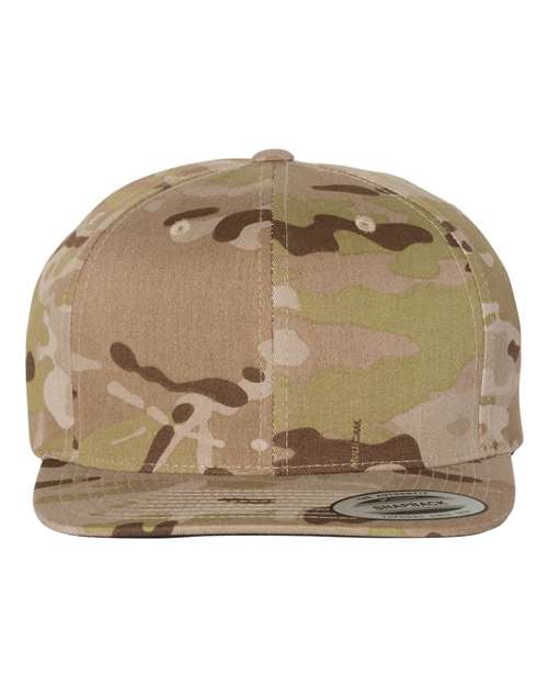 Premium Flat Bill Snapback Cap - Front - B76095050