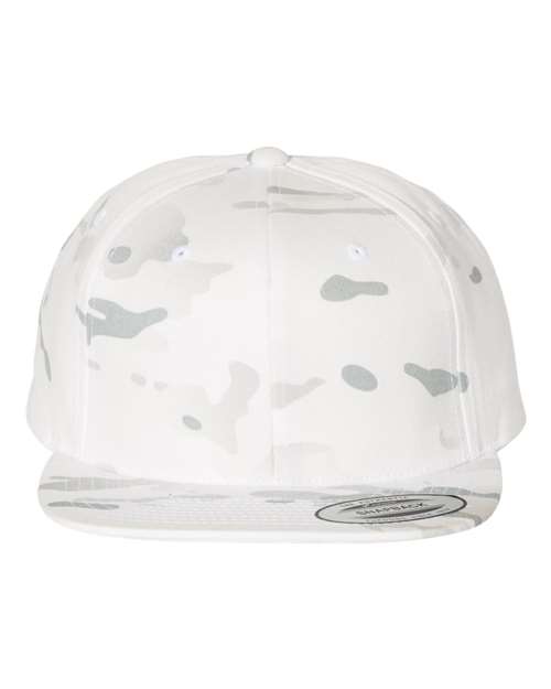 Premium Flat Bill Snapback Cap - Front - B76095540