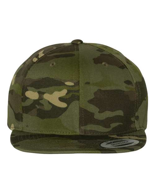 Premium Flat Bill Snapback Cap - Front - B76095840