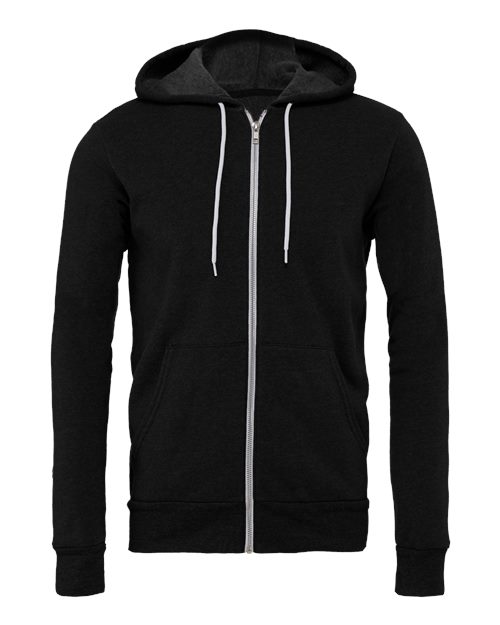 Sponge Fleece Full-Zip Hoodie - Front - B80406542