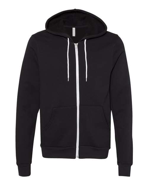 Sponge Fleece Full-Zip Hoodie - Front - B80406552