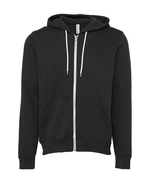 Sponge Fleece Full-Zip Hoodie - Front - B80406566