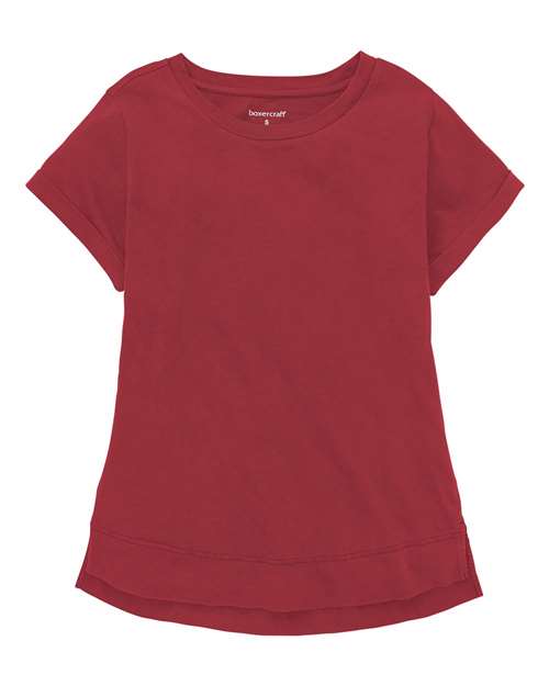 Women's Vintage Cuff T-Shirt - Front - B03303707