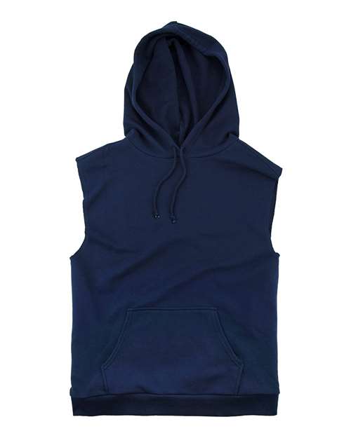 Youth Stadium Hooded Sleeveless Sweatshirt - Front - B04603654