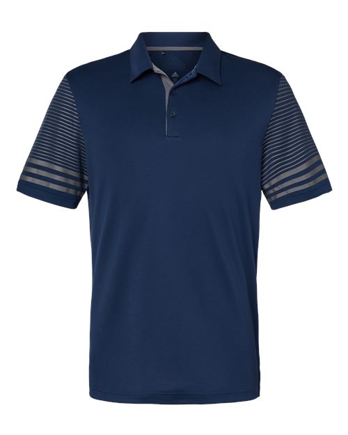 Striped Sleeve Polo - Front - B03253658
