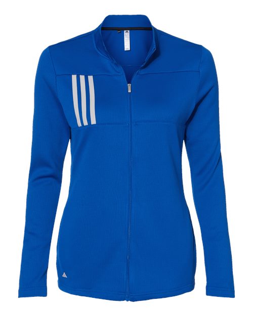 Women's 3-Stripes Double Knit Full-Zip - Front - B03653756