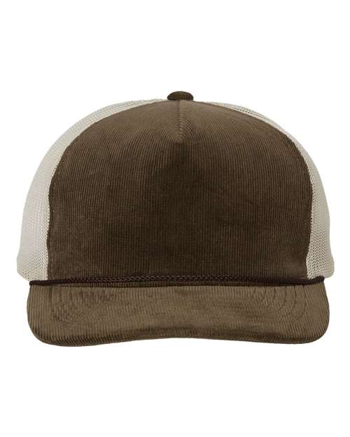 Troutdale Corduroy Trucker Cap - Front - B54795600