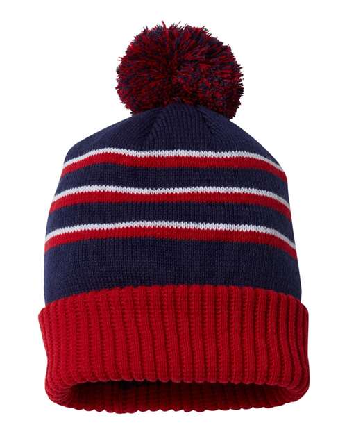 Pom Cuffed Beanie - Front - B54995130
