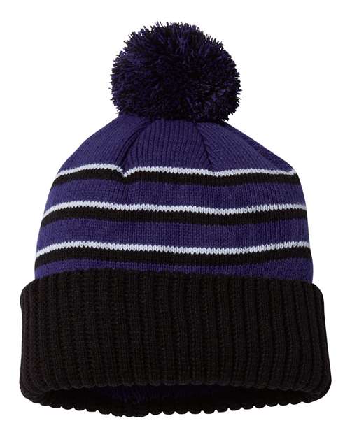 Pom Cuffed Beanie - Front - B54995670