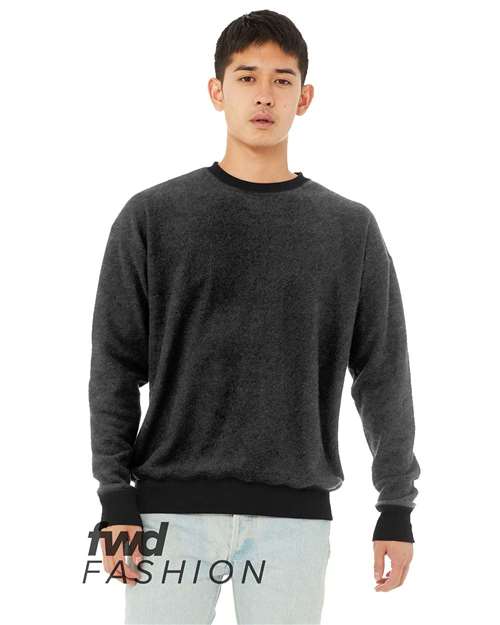 FWD Fashion Sueded Drop Shoulder Sweatshirt - Front - B03706107