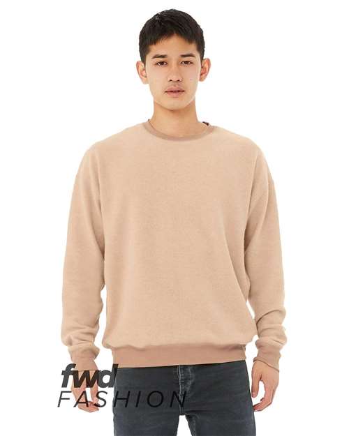FWD Fashion Sueded Drop Shoulder Sweatshirt - Front - B03706242