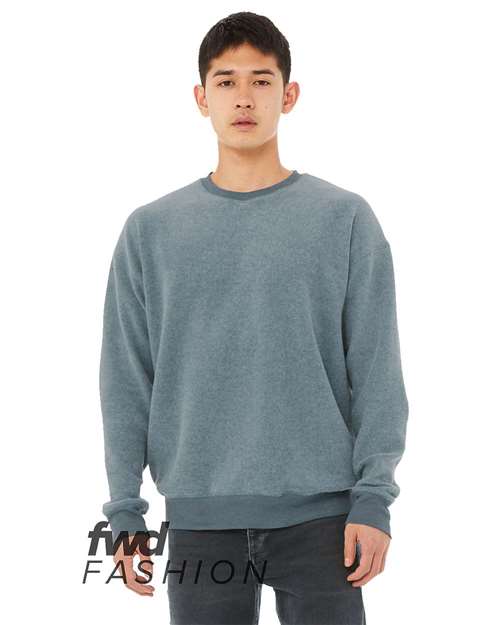 FWD Fashion Sueded Drop Shoulder Sweatshirt - Front - B03706637