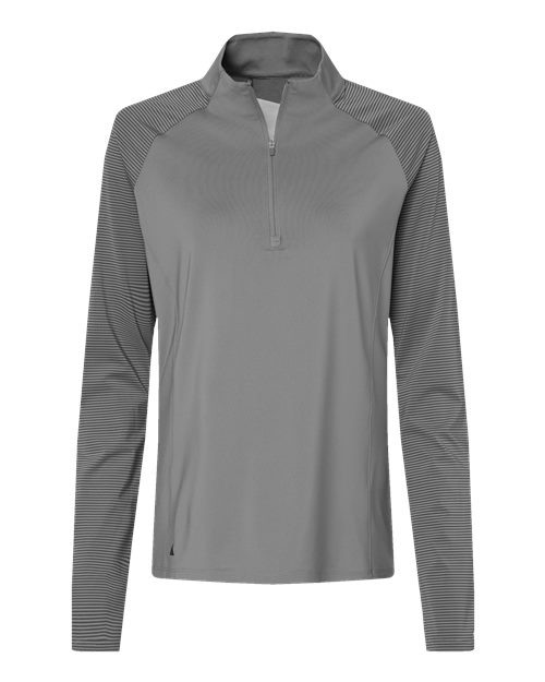 Women's Stripe Block Quarter-Zip Pullover - Front - B05953357
