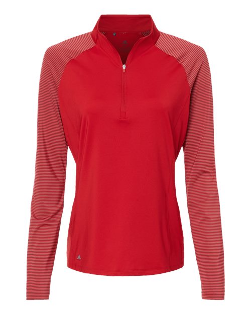 Women's Stripe Block Quarter-Zip Pullover - Front - B05953702