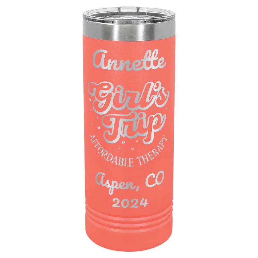 22oz Skinny Custom Tumblers