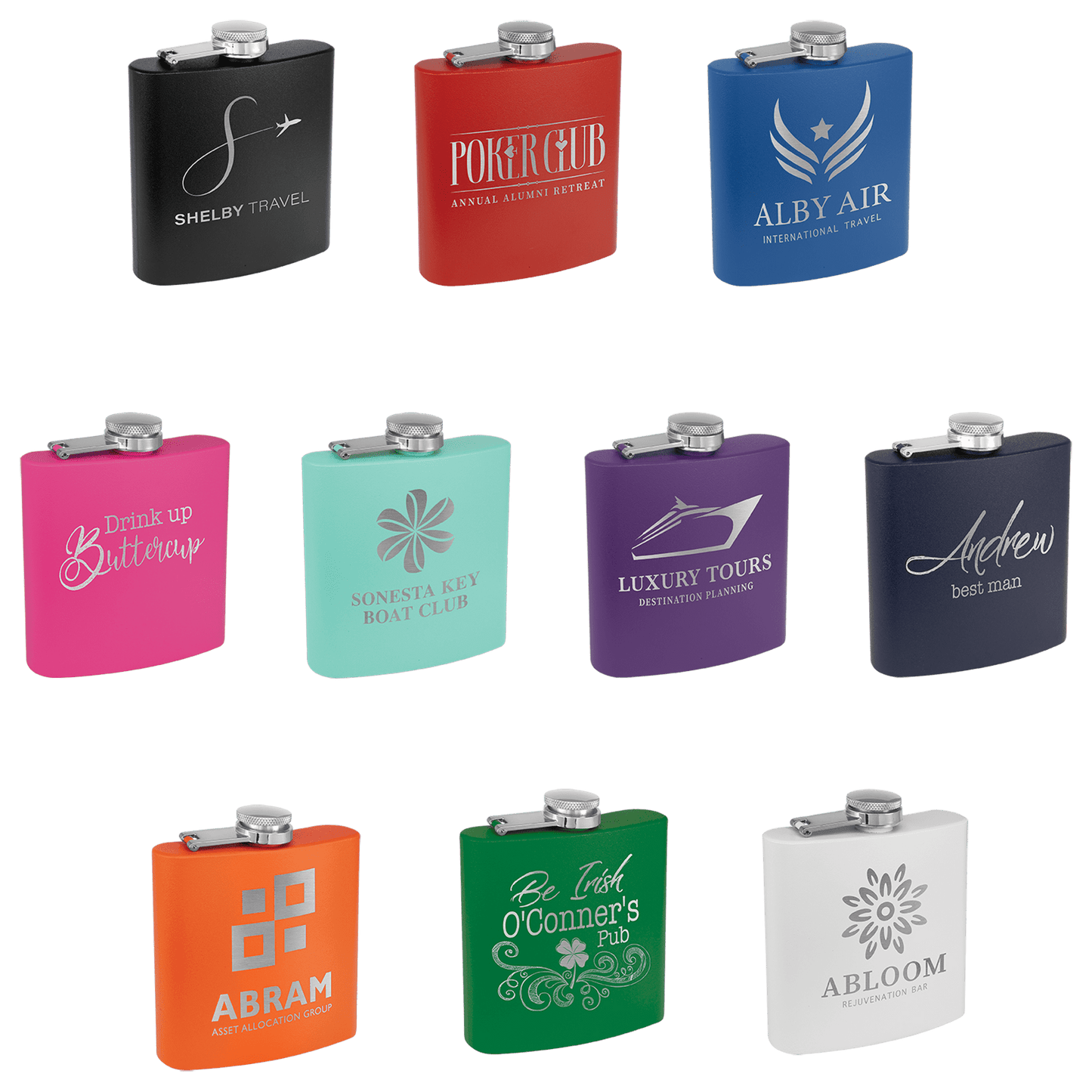 6oz Stainless Steel Flasks