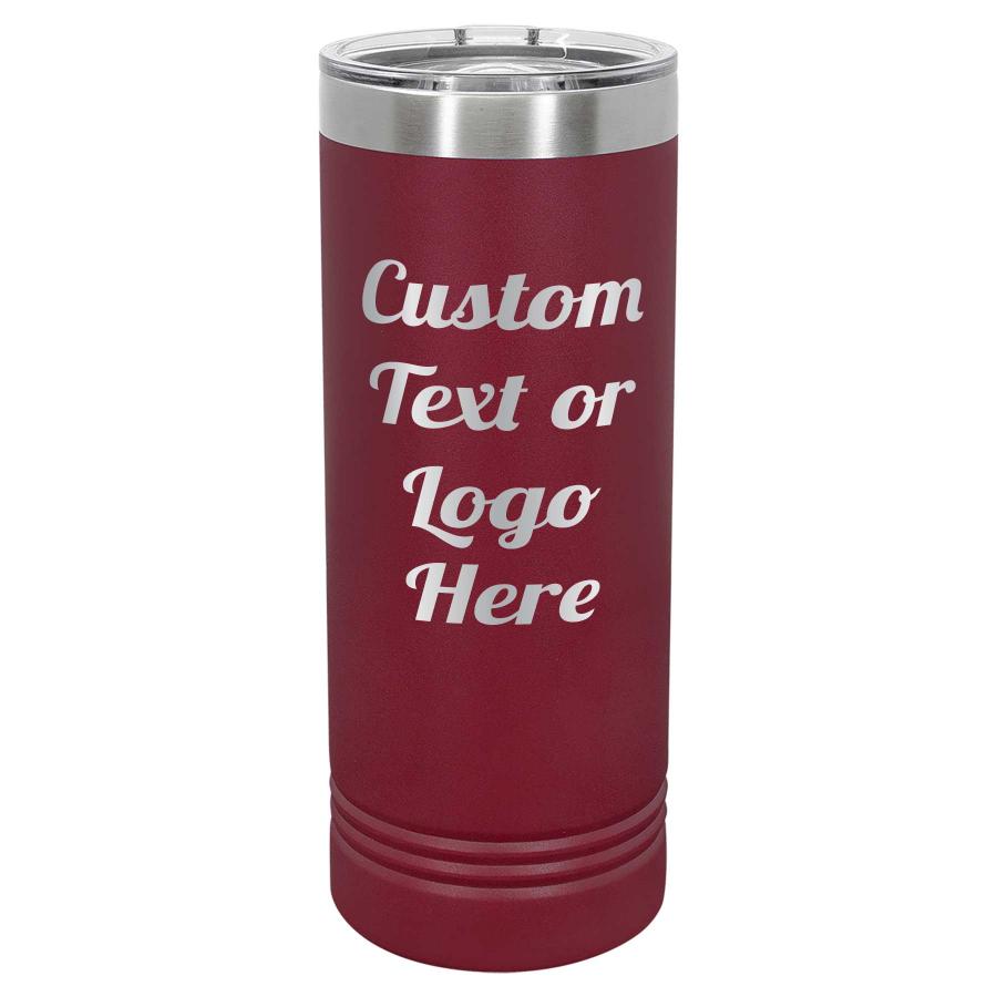 22oz Skinny Custom Tumblers