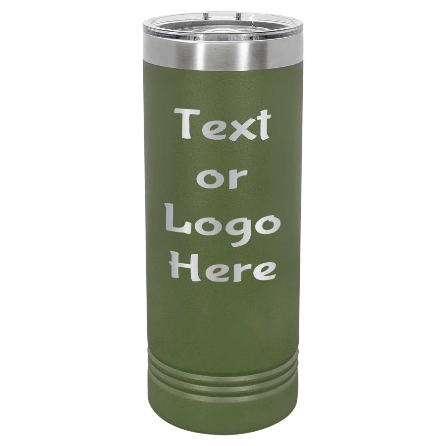 22oz Skinny Custom Tumblers