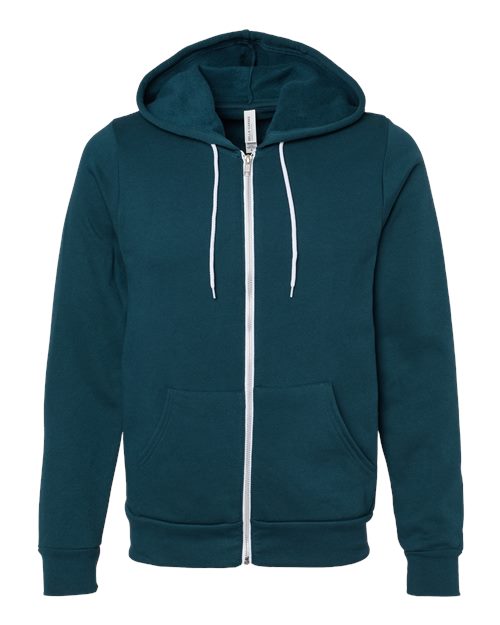 Sponge Fleece Full-Zip Hoodie - Front - B80406472