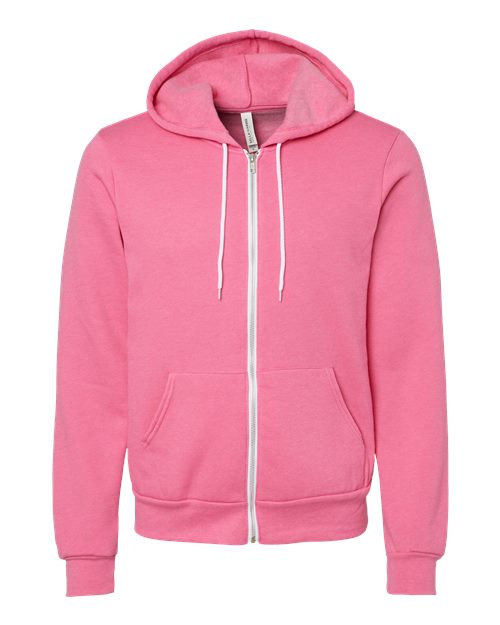 Sponge Fleece Full-Zip Hoodie - Front - B80406432