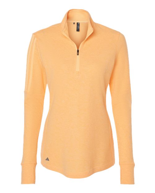Women's 3-Stripes Quarter-Zip Sweater - Front - B07153663