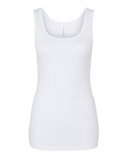 Women's Micro Rib Tank - Front - B07606014