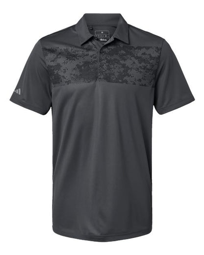 Camo Chest Print Polo - Front - B08653584