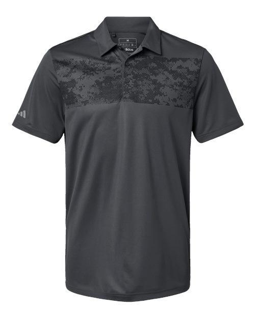 Camo Chest Print Polo - Front - B08653583