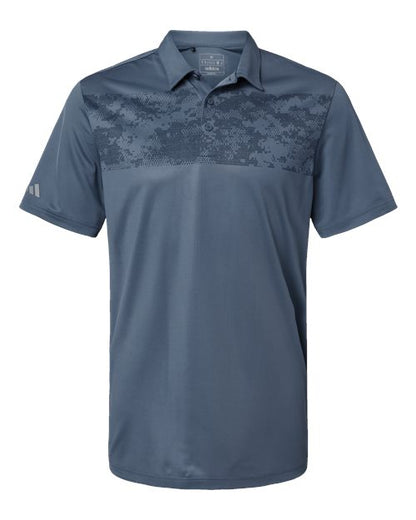 Camo Chest Print Polo - Front - B08653657