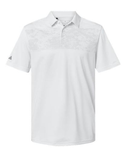 Camo Chest Print Polo - Front - B08653005