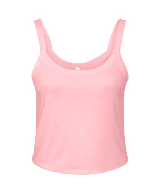 Women's Micro Rib Spaghetti Strap Tank - Front - B04706302