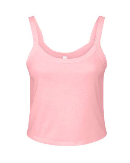 Women's Micro Rib Spaghetti Strap Tank - Front - B04706302