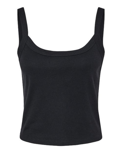 Women's Micro Rib Spaghetti Strap Tank - Front - B04706514