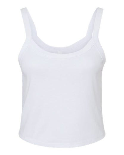 Women's Micro Rib Spaghetti Strap Tank - Front - B04706015