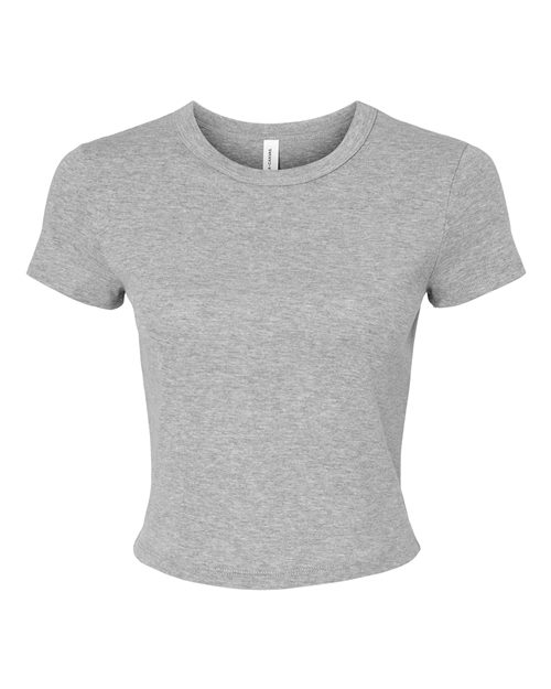 Women's Micro Rib Baby Tee - Front - B15706582