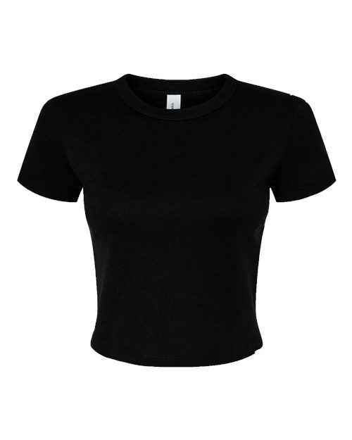 Women's Micro Rib Baby Tee - Front - B15706517