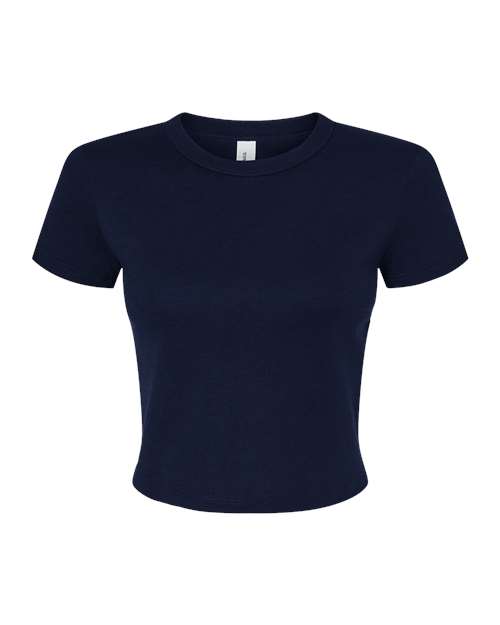 Women's Micro Rib Baby Tee - Front - B15706655