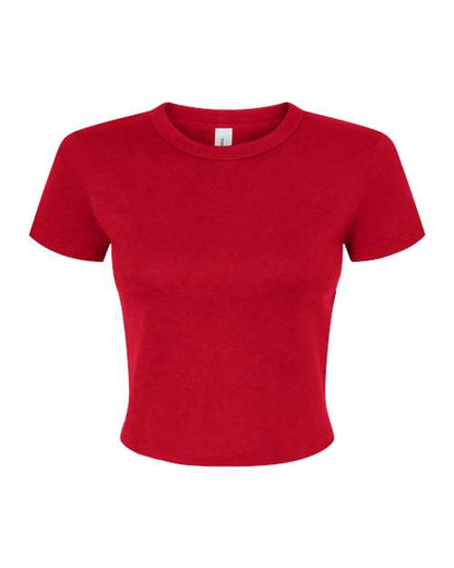 Women's Micro Rib Baby Tee - Front - B15706704