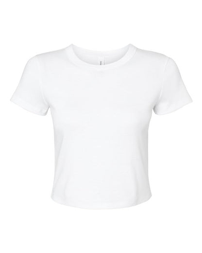 Women's Micro Rib Baby Tee - Front - B15706017