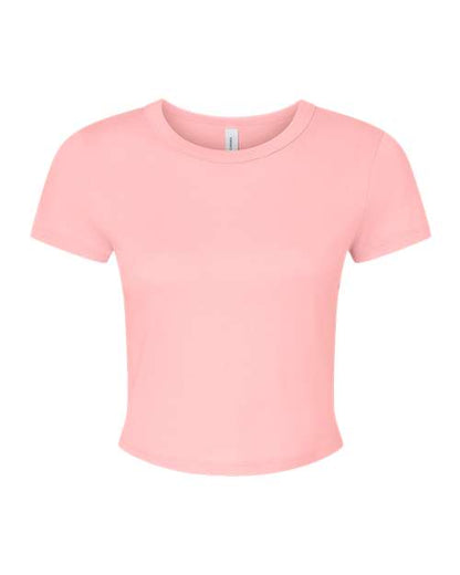 Women's Micro Rib Baby Tee - Front - B15706304