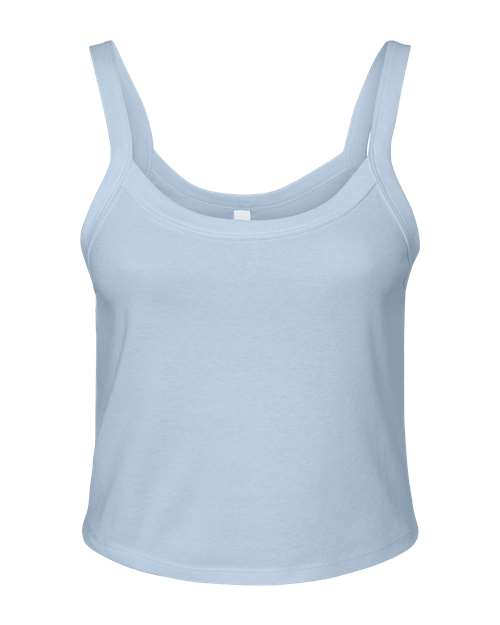 Women's Micro Rib Spaghetti Strap Tank - Front - B04706252