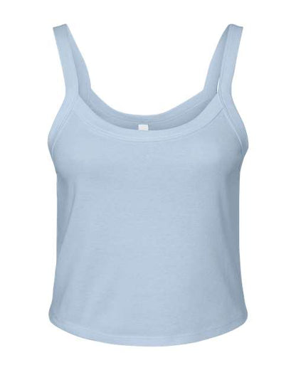 Women's Micro Rib Spaghetti Strap Tank - Front - B04706252