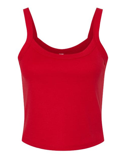 Women's Micro Rib Spaghetti Strap Tank - Front - B04706704