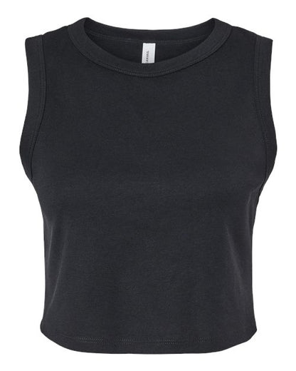 Women's Micro Rib Muscle Crop Tank - Front - B15806515